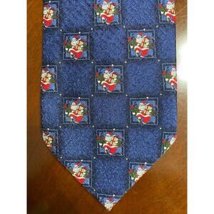 VTG Cape Cod Neckwear All Silk Mens Neck Tie Handmade Christmas Santa Presents